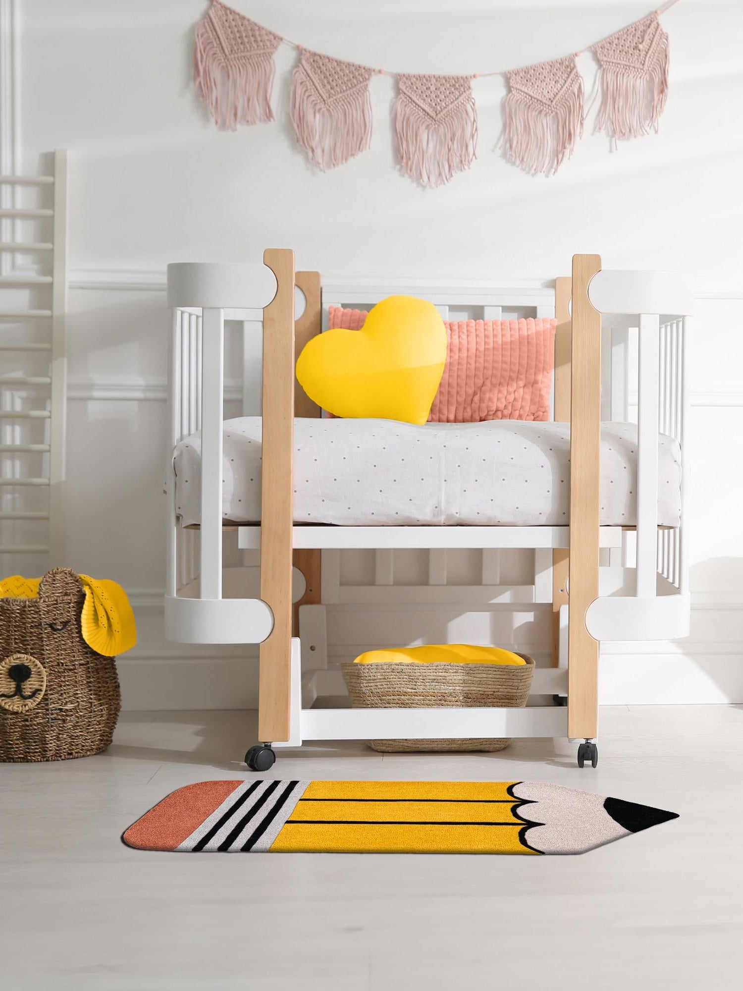 Multicolor 2' 6 x 7' 5 Playtime Kids Wool Freeform Area Rug for Baby Nursery, Toddler Playroom, Bedrooms