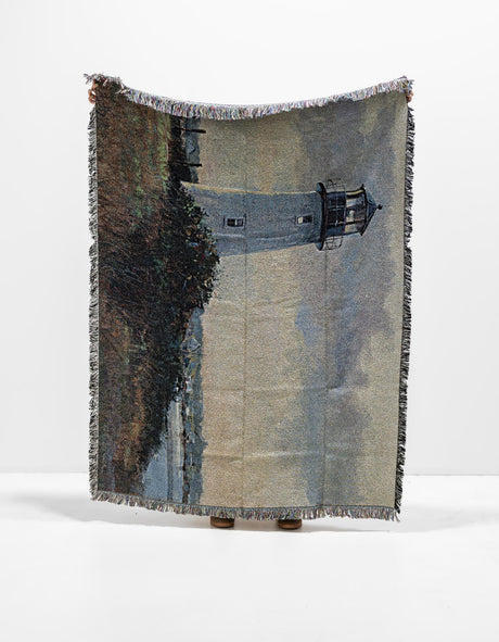 Green and White 4' 6 x 6' Throw Blanket Rectangle Area Rug 100% Cotton Washable Cozy Soft Warm Room Decor Accent Made In USA