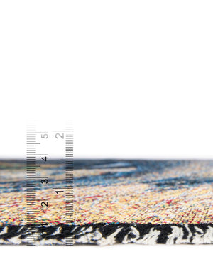 Brown and Gray 4' 6 x 6' Throw Blanket Rectangle Rug