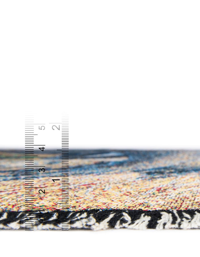 Brown and Gray 4' 6 x 6' Throw Blanket Rectangle Rug