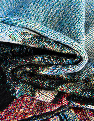 Multicolor 4' 6 x 6' Throw Blanket Rectangle Rug