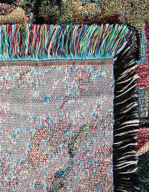 Multicolor 4' 6 x 6' Throw Blanket Rectangle Rug
