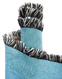 Multicolor 4' 6 x 6' Throw Blanket Rectangle Rug