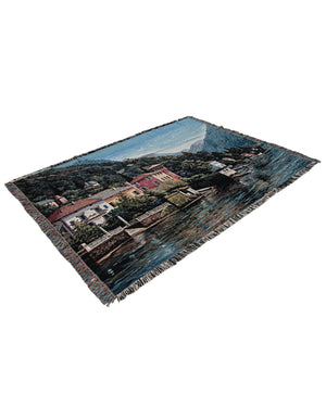 Multicolor 4' 6 x 6' Throw Blanket Rectangle Rug