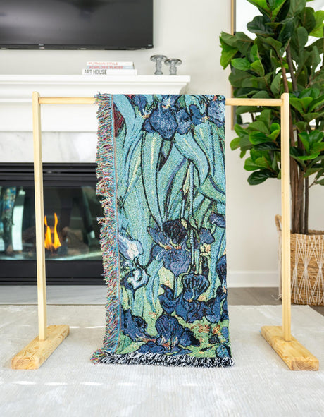 Multicolor 4' 6 x 6' Throw Blanket Rectangle Area Rug 100% Cotton Washable Cozy Soft Warm Room Decor Accent Made In USA