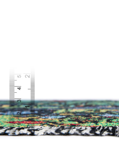 Multicolor 4' 6 x 6' Throw Blanket Rectangle Area Rug 100% Cotton Washable Cozy Soft Warm Room Decor Accent Made In USA