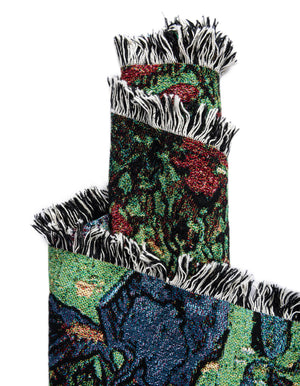 Multicolor 4' 6 x 6' Throw Blanket Rectangle Rug