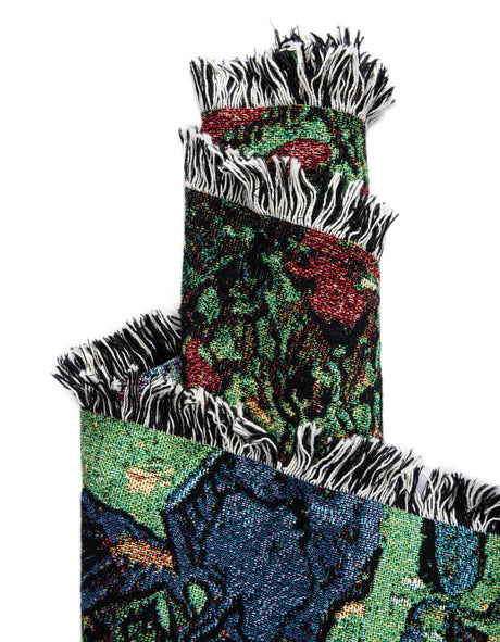 Multicolor 4' 6 x 6' Throw Blanket Rectangle Rug