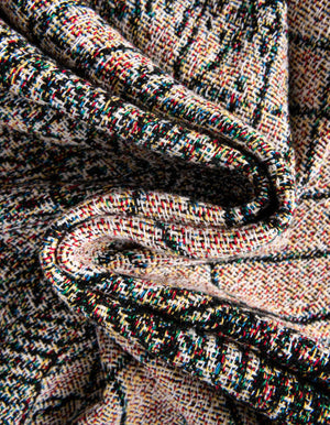 Multicolor 4' 6 x 6' Throw Blanket Rectangle Rug