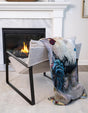 Multicolor 4' 6 x 6' Throw Blanket Rectangle Rug
