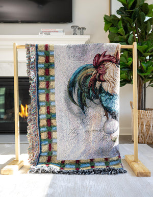 Multicolor 4' 6 x 6' Throw Blanket Rectangle Rug