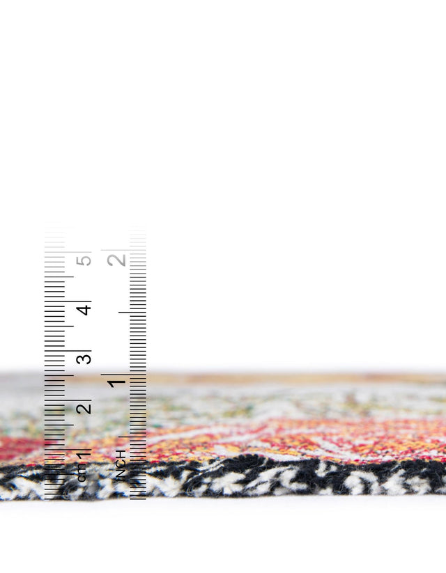 Orange 4' 6 x 6' Throw Blanket Rectangle Rug