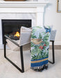 Multicolor 4' 6 x 6' Throw Blanket Rectangle Rug