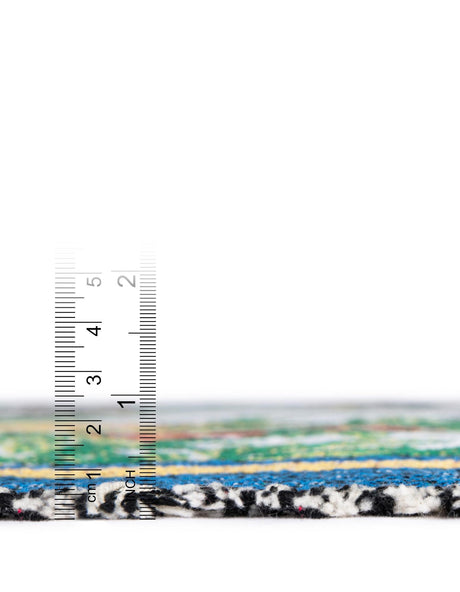 Multicolor 4' 6 x 6' Throw Blanket Rectangle Area Rug 100% Cotton Washable Cozy Soft Warm Room Decor Accent Made In USA