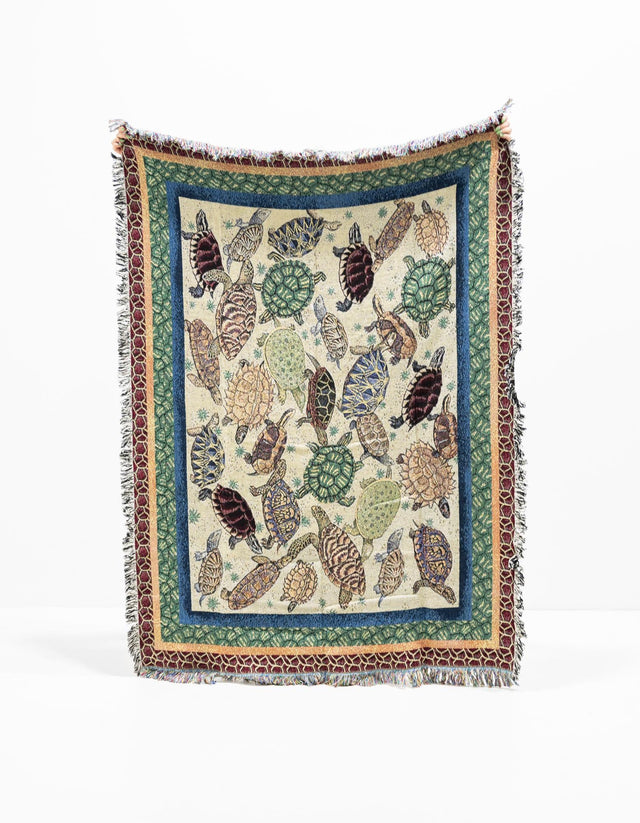Multicolor 4' 6 x 6' Throw Blanket Rectangle Rug