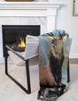 Multicolor 4' 6 x 6' Throw Blanket Rectangle Rug
