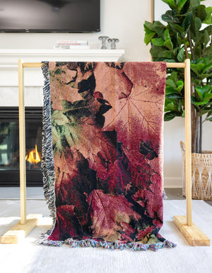 Orange 4' 6 x 6' Throw Blanket Rectangle Rug