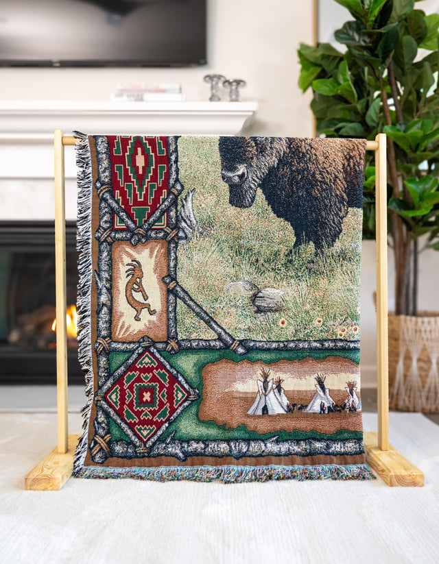 Multicolor 4' 6 x 6' Throw Blanket Rectangle Rug