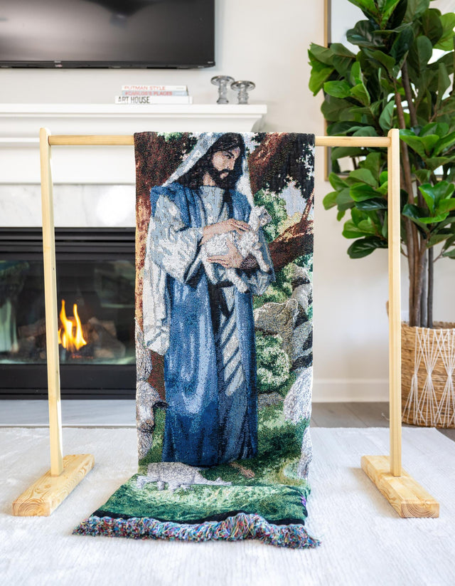 Green 4' 6 x 6' Throw Blanket Rectangle Rug