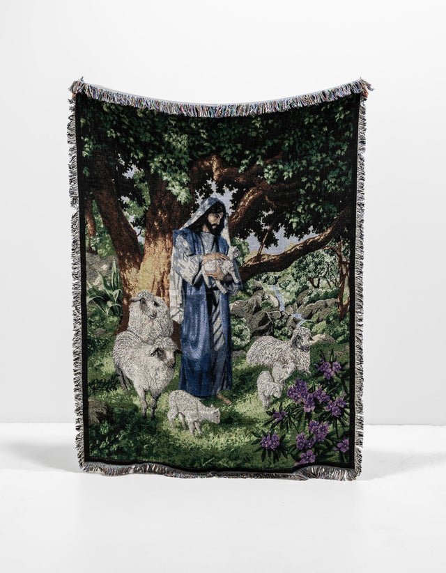 Green 4' 6 x 6' Throw Blanket Rectangle Rug