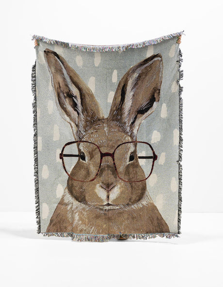 Brown 4' 6 x 6' Throw Blanket Rectangle Area Rug 100% Cotton Washable Cozy Soft Warm Room Decor Accent Made In USA