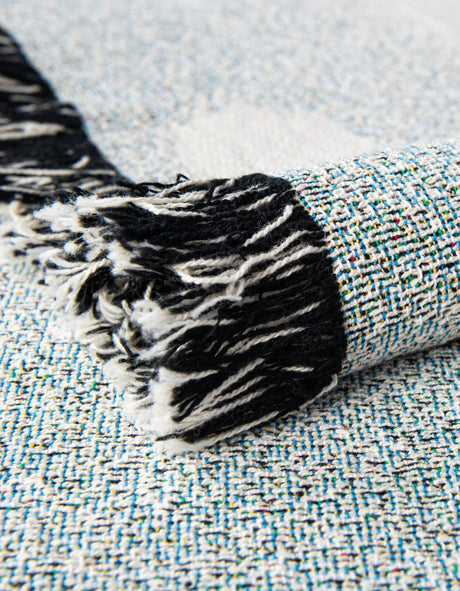 Brown 4' 6 x 6' Throw Blanket Rectangle Area Rug 100% Cotton Washable Cozy Soft Warm Room Decor Accent Made In USA