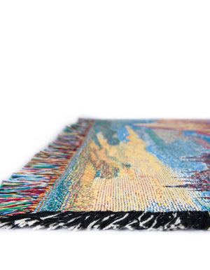 Multicolor 4' 6 x 6' Throw Blanket Rectangle Rug