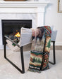 Multicolor 4' 6 x 6' Throw Blanket Rectangle Rug