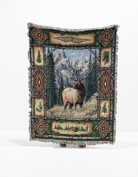 Multicolor 4' 6 x 6' Throw Blanket Rectangle Area Rug 100% Cotton Washable Cozy Soft Warm Room Decor Accent Made In USA