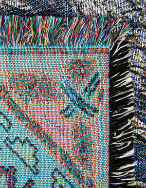 Multicolor 4' 6 x 6' Throw Blanket Rectangle Rug