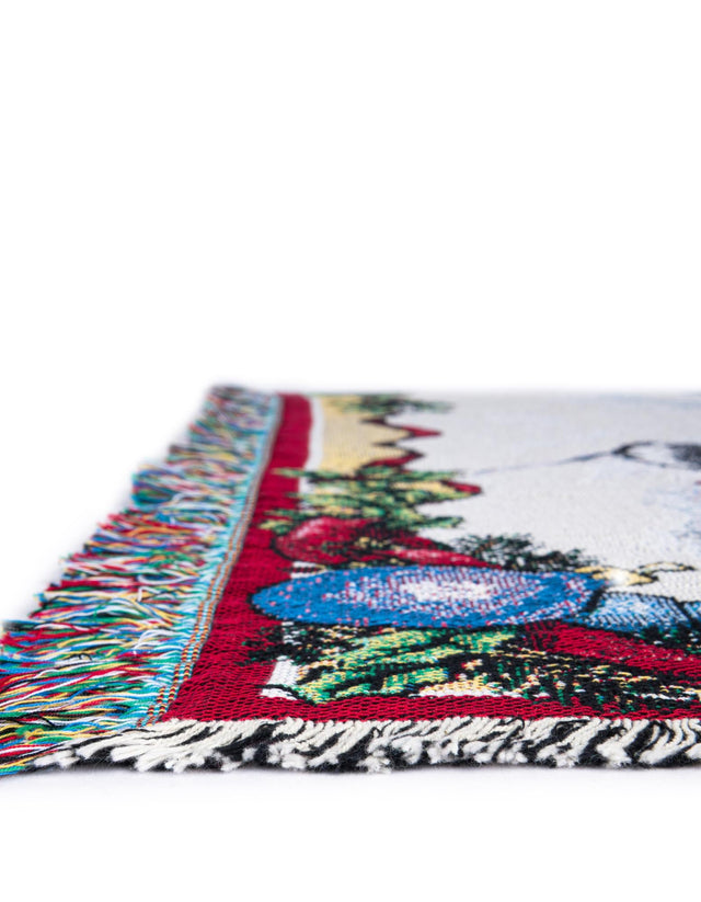 Red 4' 6 x 6' Throw Blanket Rectangle Rug