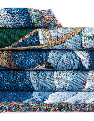 Multicolor 4' 6 x 6' Throw Blanket Rectangle Rug