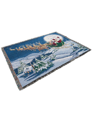 Multicolor 4' 6 x 6' Throw Blanket Rectangle Rug