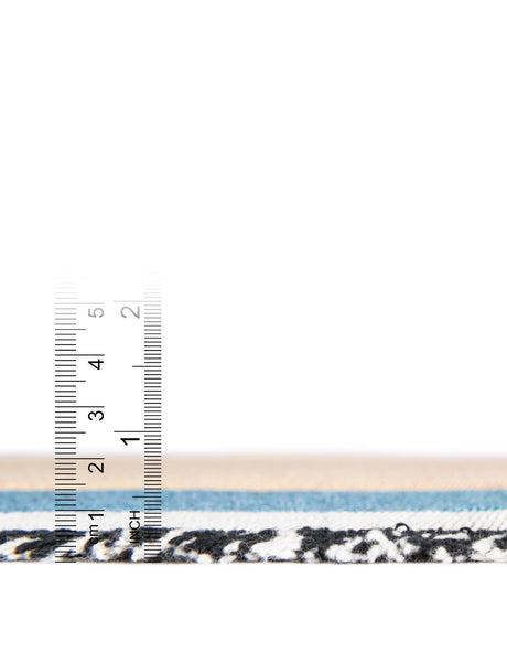 Multicolor 4' 6 x 6' Throw Blanket Rectangle Area Rug 100% Cotton Washable Cozy Soft Warm Room Decor Accent Made In USA