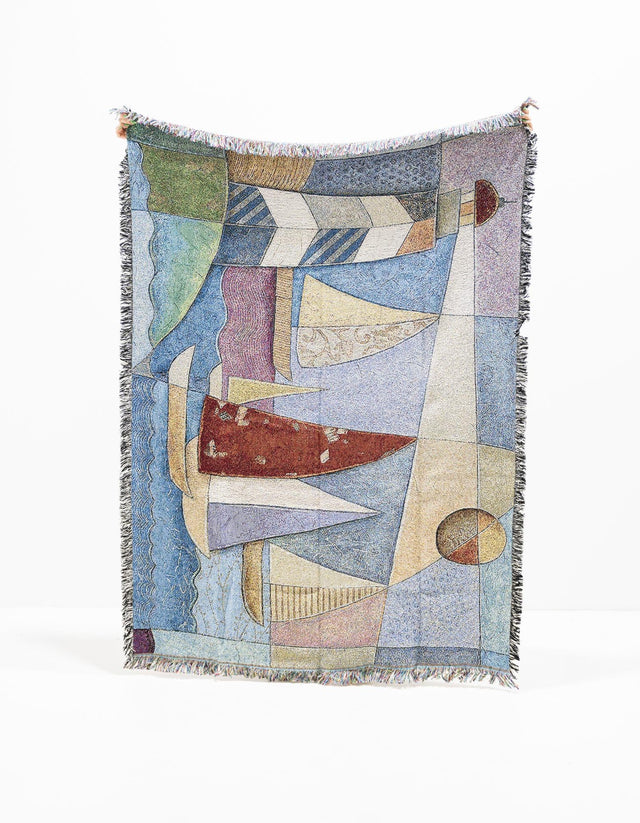 Multicolor 4' 6 x 6' Throw Blanket Rectangle Rug