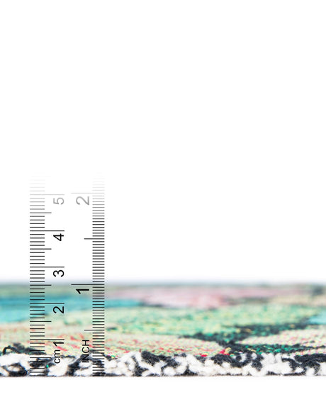 Multicolor 4' 6 x 6' Throw Blanket Rectangle Area Rug 100% Cotton Washable Cozy Soft Warm Room Decor Accent Made In USA