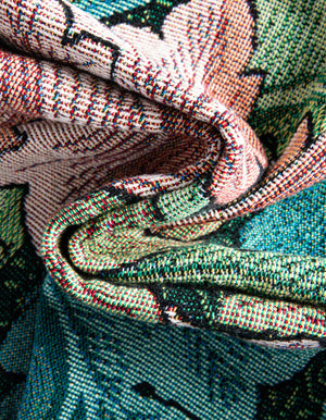 Multicolor 4' 6 x 6' Throw Blanket Rectangle Rug