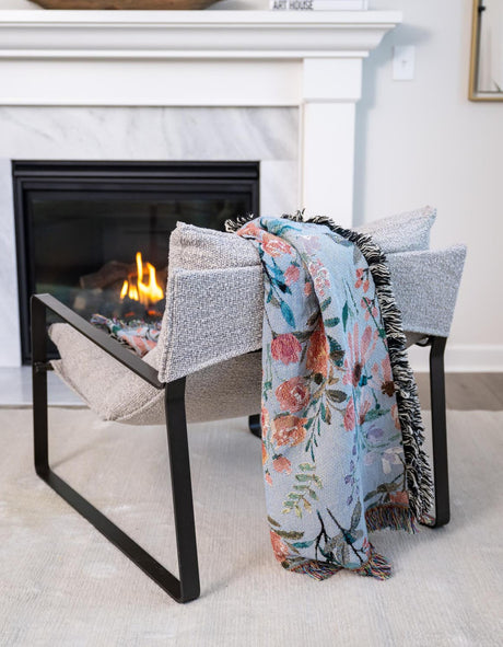 Multicolor 4' 6 x 6' Throw Blanket Rectangle Rug
