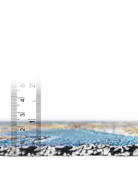 Multicolor 4' 6 x 6' Throw Blanket Rectangle Area Rug 100% Cotton Washable Cozy Soft Warm Room Decor Accent Made In USA