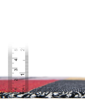 Multicolor 4' 6 x 6' Throw Blanket Rectangle Rug