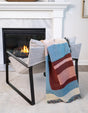 Multicolor 4' 6 x 6' Throw Blanket Rectangle Rug
