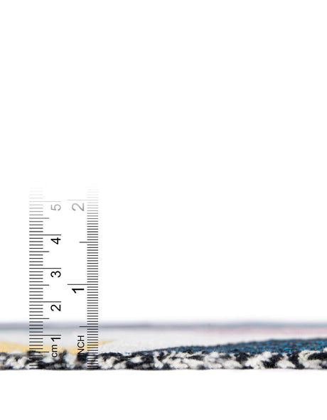 Multicolor 4' 6 x 6' Throw Blanket Rectangle Area Rug 100% Cotton Washable Cozy Soft Warm Room Decor Accent Made In USA