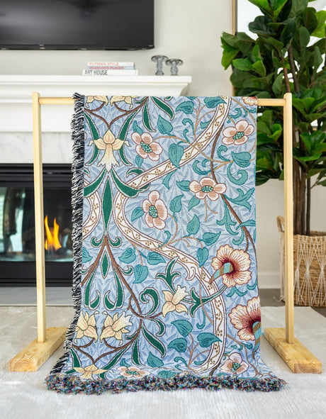 Multicolor 4' 6 x 6' Throw Blanket Rectangle Area Rug 100% Cotton Washable Cozy Soft Warm Room Decor Accent Made In USA