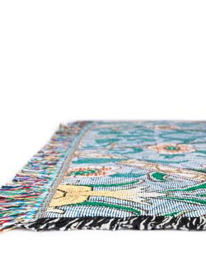 Multicolor 4' 6 x 6' Throw Blanket Rectangle Rug