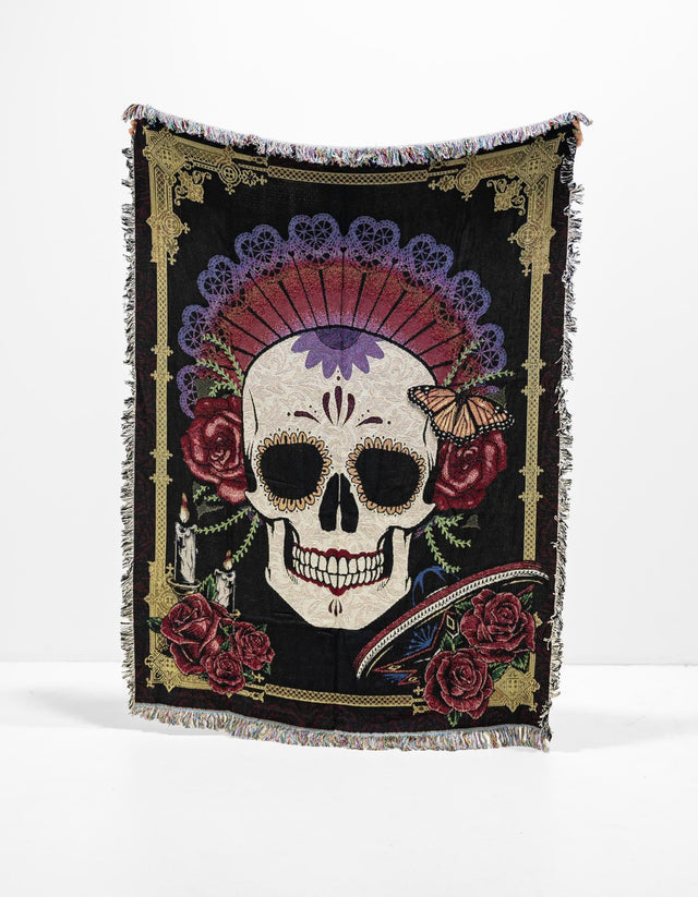 Multicolor 4' 6 x 6' Throw Blanket Rectangle Rug