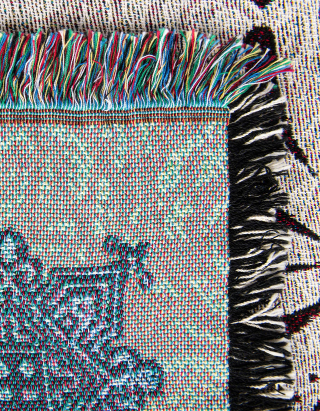 Multicolor 4' 6 x 6' Throw Blanket Rectangle Rug