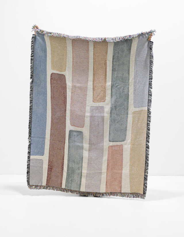 Multicolor 4' 6 x 6' Throw Blanket Rectangle Rug