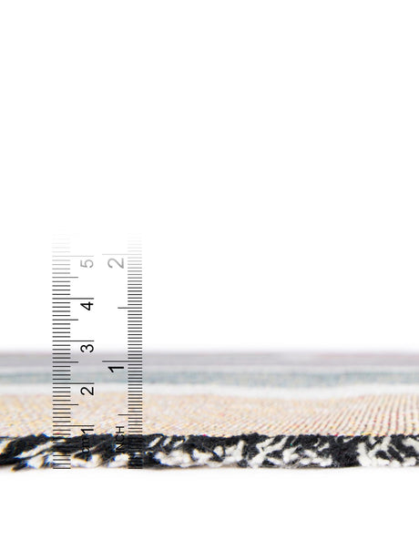 Multicolor 4' 6 x 6' Throw Blanket Rectangle Area Rug 100% Cotton Washable Cozy Soft Warm Room Decor Accent Made In USA