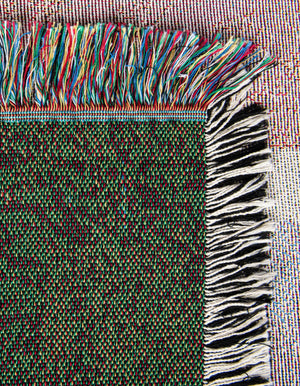 Multicolor 4' 6 x 6' Throw Blanket Rectangle Rug