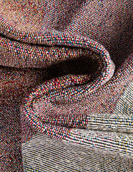 Multicolor 4' 6 x 6' Throw Blanket Rectangle Area Rug 100% Cotton Washable Cozy Soft Warm Room Decor Accent Made In USA